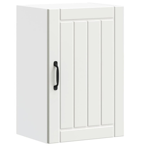Berkfield Kitchen Wall Cabinet Lucca White Engineered Wood 1