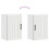 Berkfield Kitchen Wall Cabinet Lucca White Engineered Wood 9