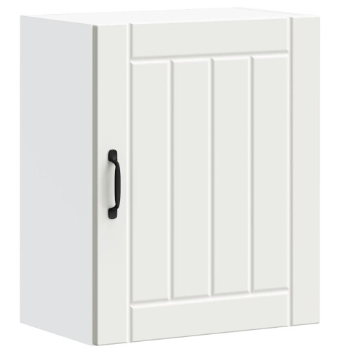 Berkfield Kitchen Wall Cabinet Lucca White Engineered Wood 1