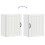 Berkfield Kitchen Wall Cabinet Lucca White Engineered Wood 9