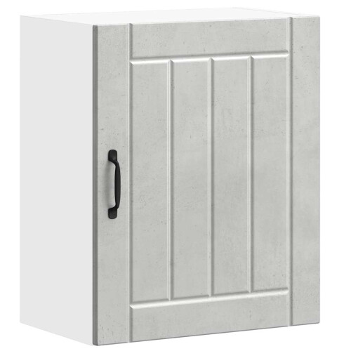 Berkfield Kitchen Wall Cabinet Lucca Concrete Grey Engineered Wood 1