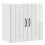 Berkfield Kitchen Wall Cabinet Lucca High Gloss White Engineered Wood 2