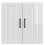 Berkfield Kitchen Wall Cabinet Lucca High Gloss White Engineered Wood 5