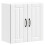 Berkfield Kitchen Wall Cabinet Lucca White Engineered Wood 2