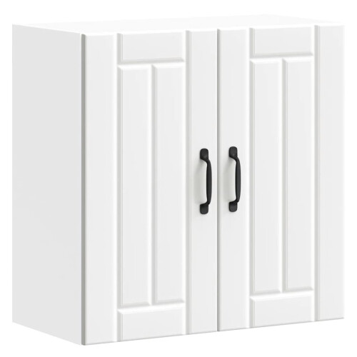 Berkfield Kitchen Wall Cabinet Lucca White Engineered Wood 1