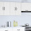 Berkfield Kitchen Wall Cabinet Lucca White Engineered Wood 3