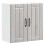 Berkfield Kitchen Wall Cabinet Lucca Grey Sonoma Engineered Wood 2