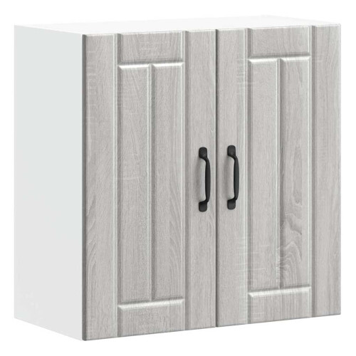 Berkfield Kitchen Wall Cabinet Lucca Grey Sonoma Engineered Wood 1