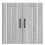 Berkfield Kitchen Wall Cabinet Lucca Grey Sonoma Engineered Wood 5