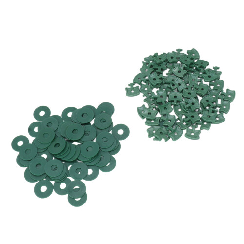 Greenhouse Plastic Twist Clips with Washers 100PCS 1
