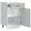 Berkfield Kitchen Base Cabinet†Porto Grey Sonoma Engineered Wood 5