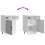 Berkfield Kitchen Base Cabinet†Porto Grey Sonoma Engineered Wood 9