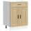 Berkfield Kitchen Base Cabinet†Porto Sonoma Oak Engineered Wood 2