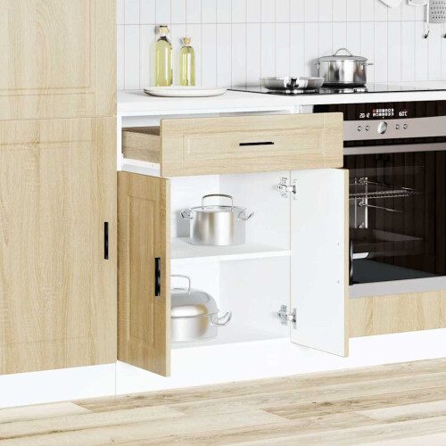 Berkfield Kitchen Base Cabinet†Porto Sonoma Oak Engineered Wood 2