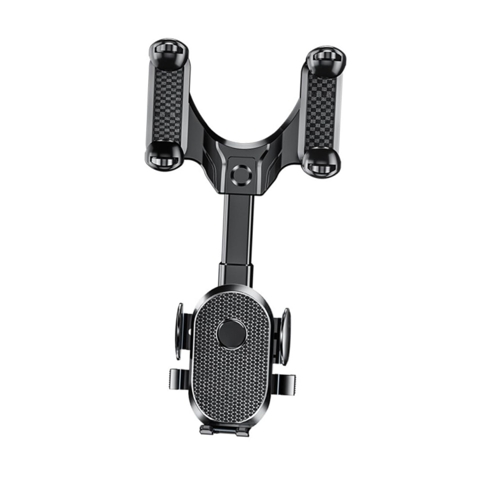 Car Rearview Mirror Phone Mount, 360 Adjustable, Universal Holder For Gps And Smartphones 9351714848961