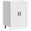 Berkfield Kitchen Base Cabinet†Porto White Engineered Wood 2