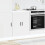 Berkfield Kitchen Base Cabinet†Porto White Engineered Wood 3