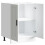 Berkfield Kitchen Base Cabinet†Porto White Engineered Wood 5