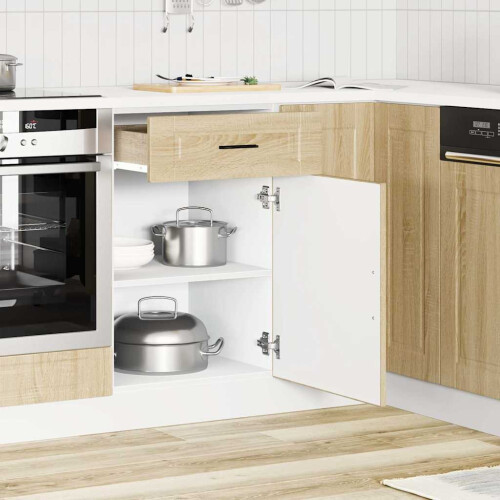Berkfield Kitchen Base Cabinet†Porto Sonoma Oak Engineered Wood 2