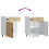 Berkfield Kitchen Base Cabinet†Porto Sonoma Oak Engineered Wood 9