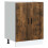 Berkfield Kitchen Base Cabinet†Porto Smoked Oak Engineered Wood 2