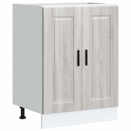 Berkfield Kitchen Base Cabinet†Porto Grey Sonoma Engineered Wood 1