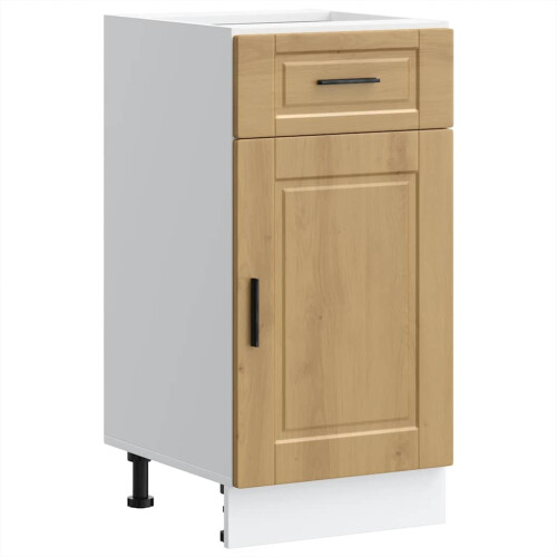 Berkfield Kitchen Base Cabinet†Porto Artisan Oak Engineered Wood 1