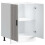 Berkfield Kitchen Base Cabinet†Porto Grey Sonoma Engineered Wood 5