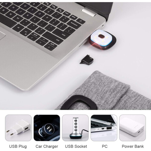 LED-Mütze, Unisex, USB-aufladbar, Wintermütze 2