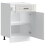 Berkfield Kitchen Base Cabinet†Porto High Gloss White Engineered Wood 5