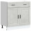 Berkfield Kitchen Base Cabinet†Porto Concrete Grey Engineered Wood 2