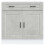 Berkfield Kitchen Base Cabinet†Porto Concrete Grey Engineered Wood 4