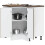 Berkfield Kitchen Corner Base Cabinet†Porto Brown Oak Engineered Wood 4