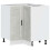 Berkfield Kitchen Corner Base Cabinet†Porto Concrete Grey Engineered Wood 2