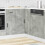 Berkfield Kitchen Corner Base Cabinet†Porto Concrete Grey Engineered Wood 3
