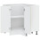 Berkfield Kitchen Corner Base Cabinet†Porto Concrete Grey Engineered Wood 6