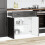 Berkfield Kitchen Base Cabinet†Porto Black Engineered Wood 3