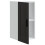 Berkfield Kitchen Wall Cabinet†Porto Black Engineered Wood 5