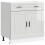 Berkfield Kitchen Base Cabinet†Porto High Gloss White Engineered Wood 2