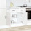 Berkfield Kitchen Base Cabinet†Porto High Gloss White Engineered Wood 3