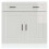Berkfield Kitchen Base Cabinet†Porto High Gloss White Engineered Wood 4