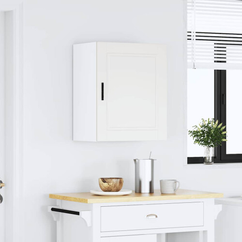 Berkfield Kitchen Wall Cabinet Porto White Engineered Wood 2