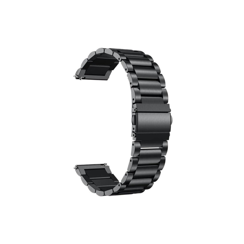 Stainless Steel Strap For Ticwatch Pro 4G Lte And Pro 3 Ultra, Sanzhu Finish, Comfortable AllâDay Wear Black 9351714849104