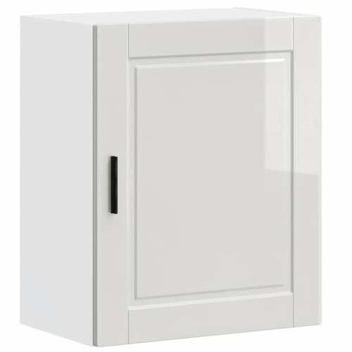 Berkfield Kitchen Wall Cabinet†Porto High Gloss White Engineered Wood 1