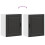 Berkfield Kitchen Wall Cabinets 2 pcs†Porto Black Engineered Wood 10