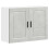 Berkfield Kitchen Wall Cabinet Porto Concrete Grey Engineered Wood 2