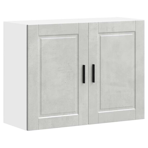 Berkfield Kitchen Wall Cabinet Porto Concrete Grey Engineered Wood 1
