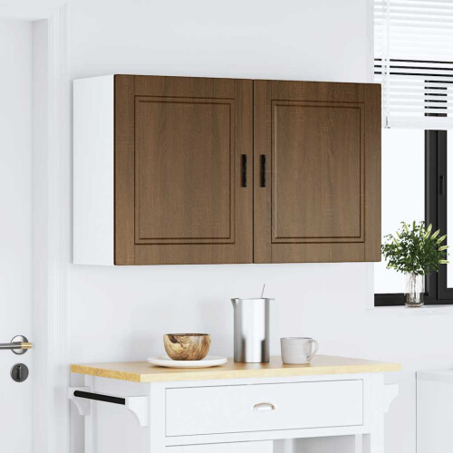Berkfield Kitchen Wall Cabinets 2 pcs†Porto Brown Oak Engineered Wood 2