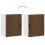 Berkfield Kitchen Wall Cabinets 2 pcs†Porto Brown Oak Engineered Wood 10