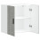 Berkfield Kitchen Wall Cabinet Porto Concrete Grey Engineered Wood 5